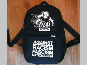 Antifascist Action jednoduchý ľahký ruksak, rozmery pri plnom obsahu cca: 40x27x10cm materiál 100%polyester